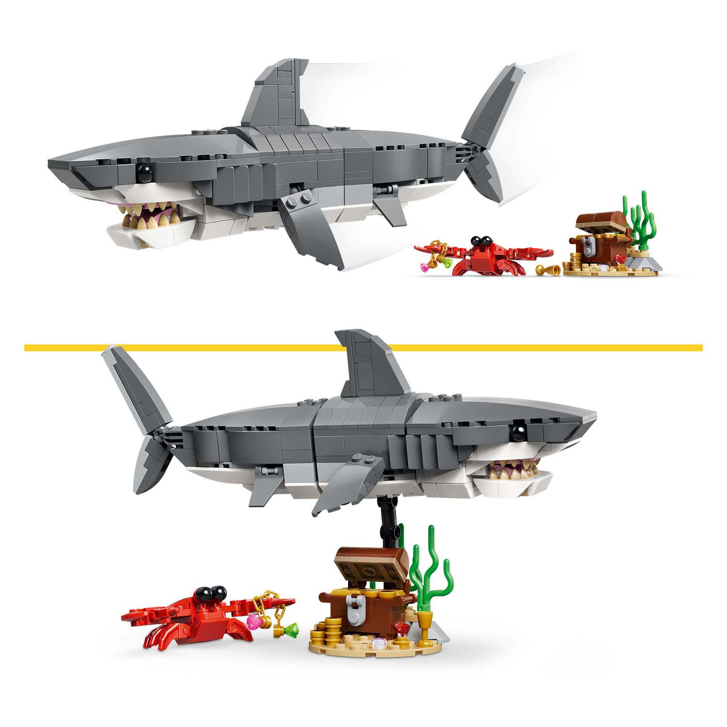 LEGO Creator 31381 Requin sauvage avec coffre au trésor