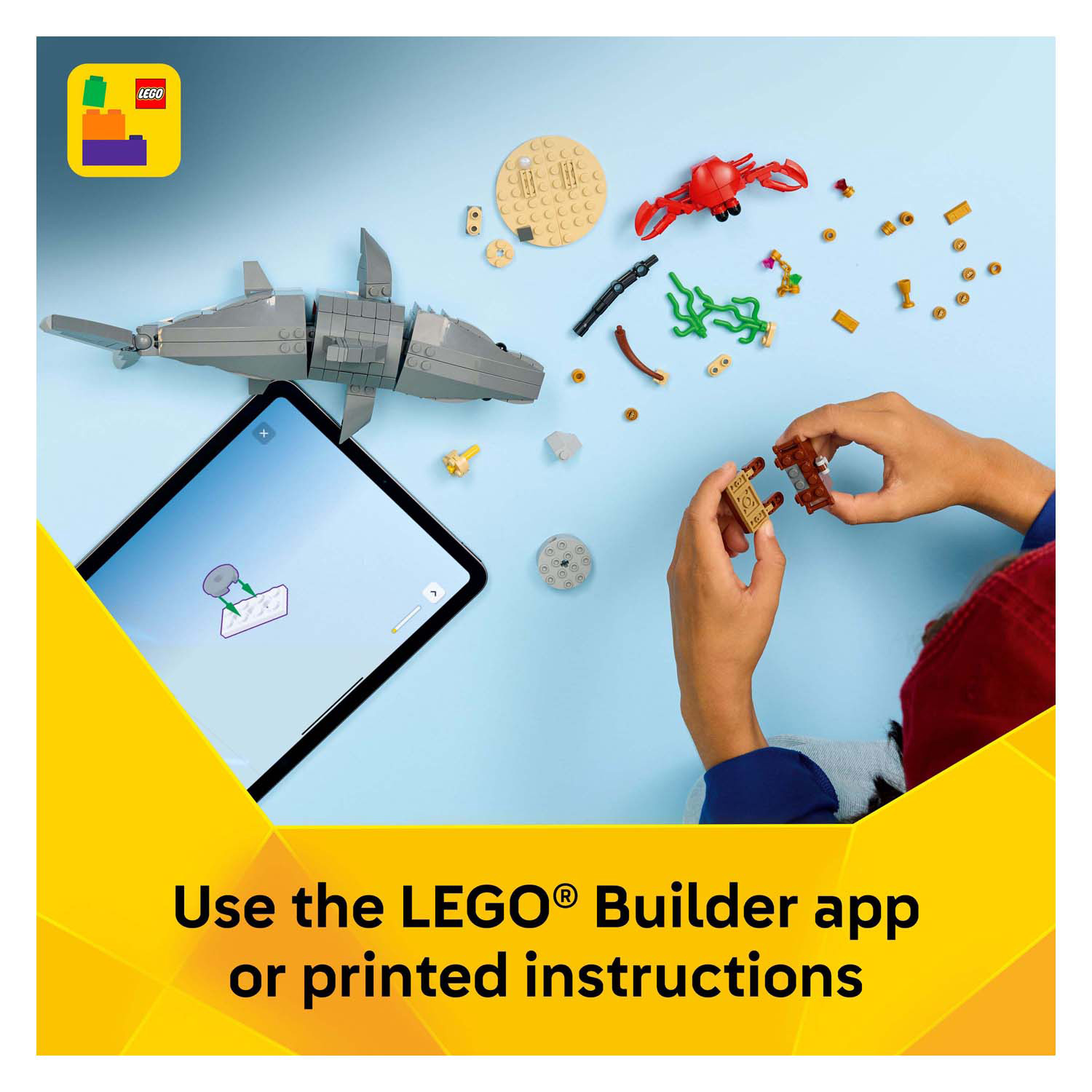 LEGO Creator 31381 Requin sauvage avec coffre au trésor