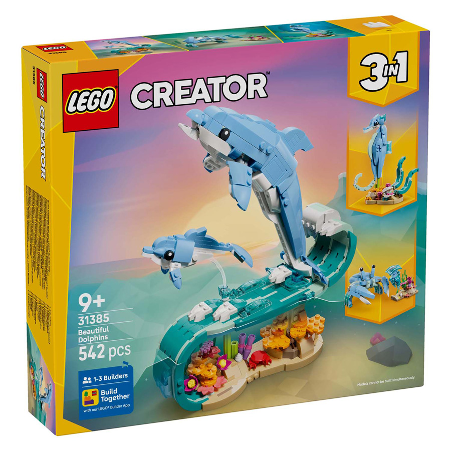 LEGO Creator 31385 Créatures marines : De magnifiques dauphins