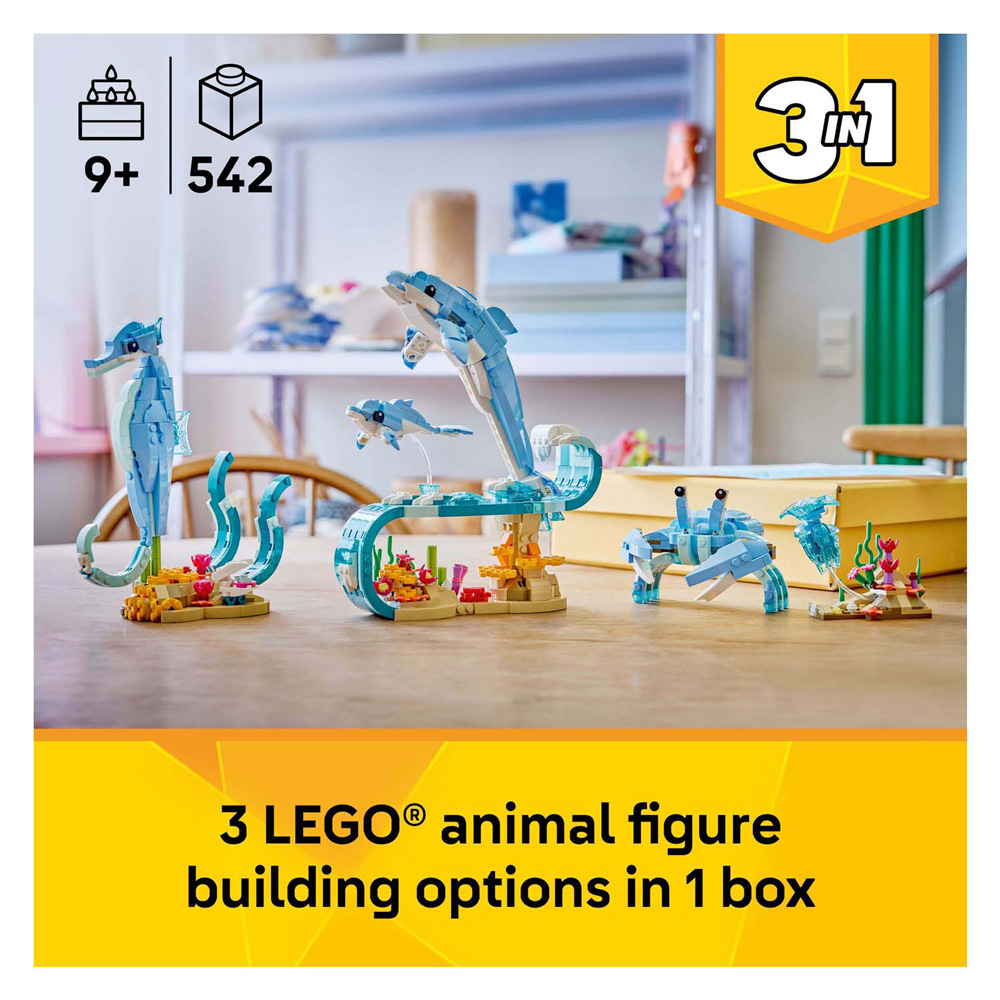 LEGO Creator 31385 Créatures marines : De magnifiques dauphins