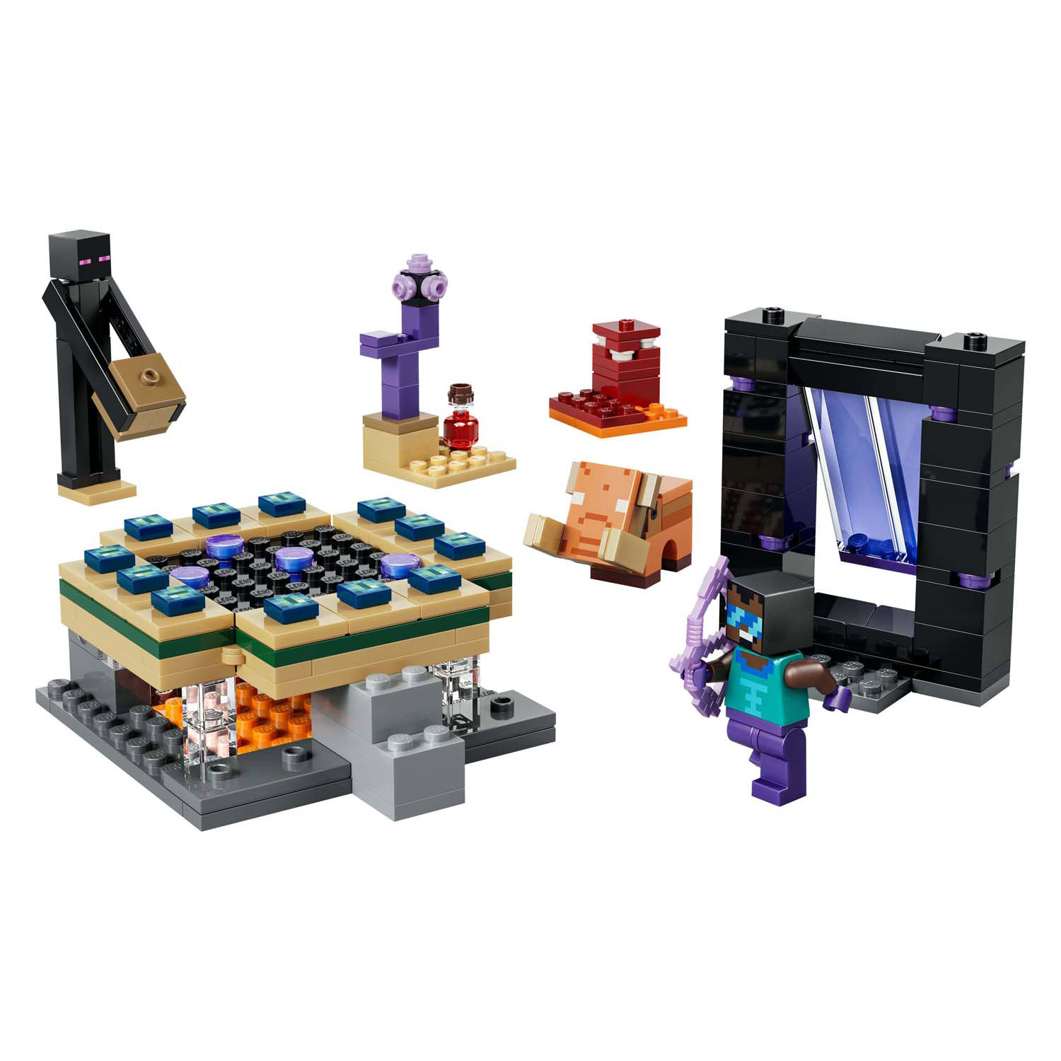 LEGO Minecraft 21584 Reis naar de Nether en het End-portaal