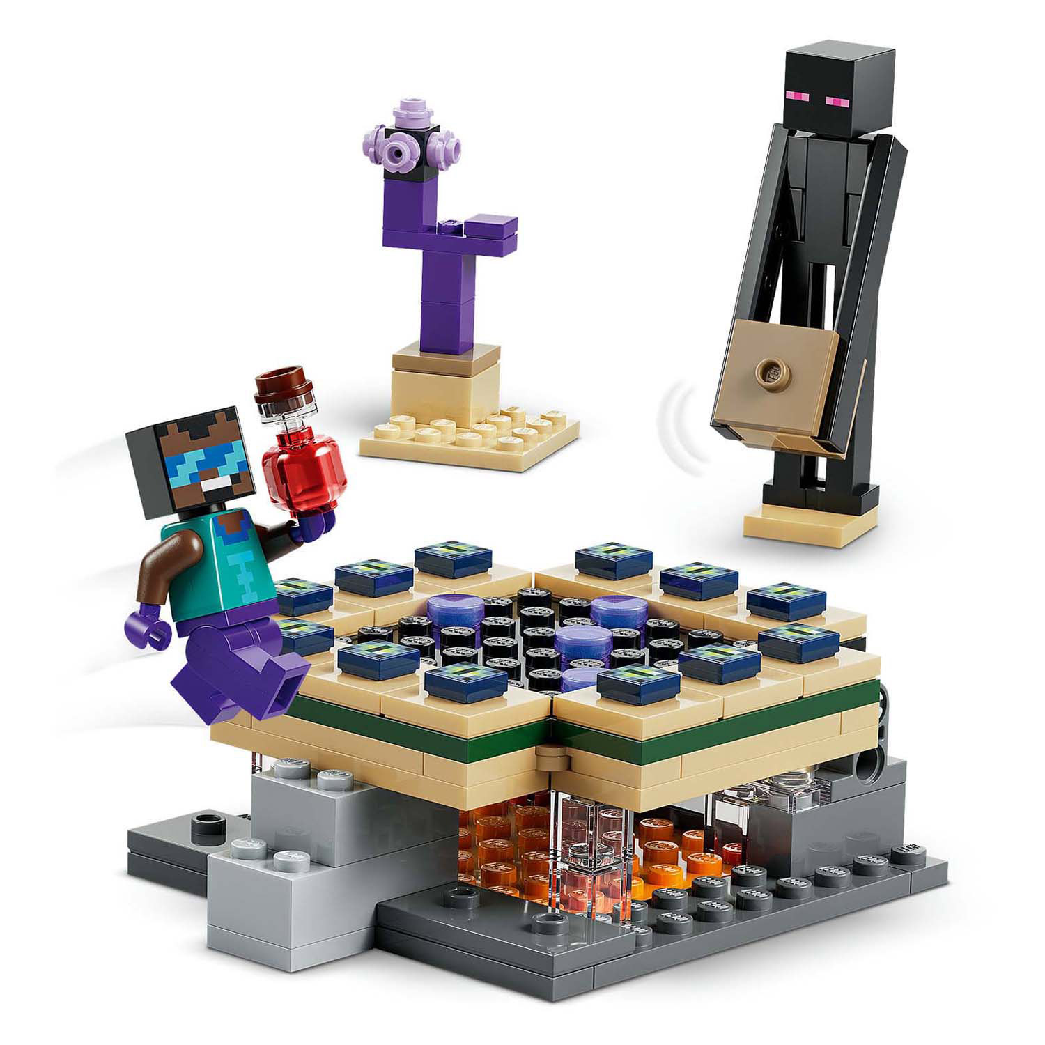LEGO Minecraft 21584 Reis naar de Nether en het End-portaal