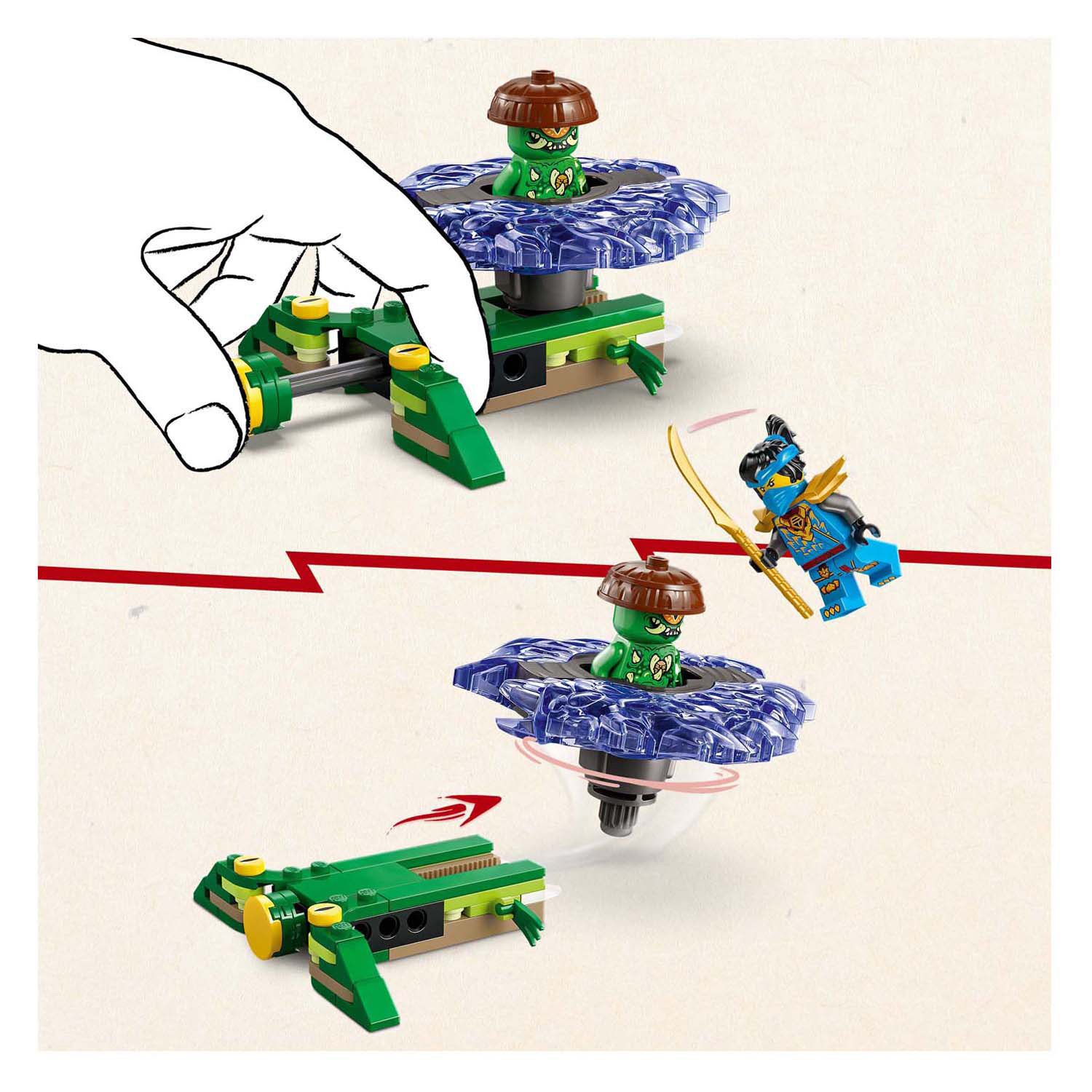 LEGO Ninjago 71849 Nya vs. elementaire monsterspinner