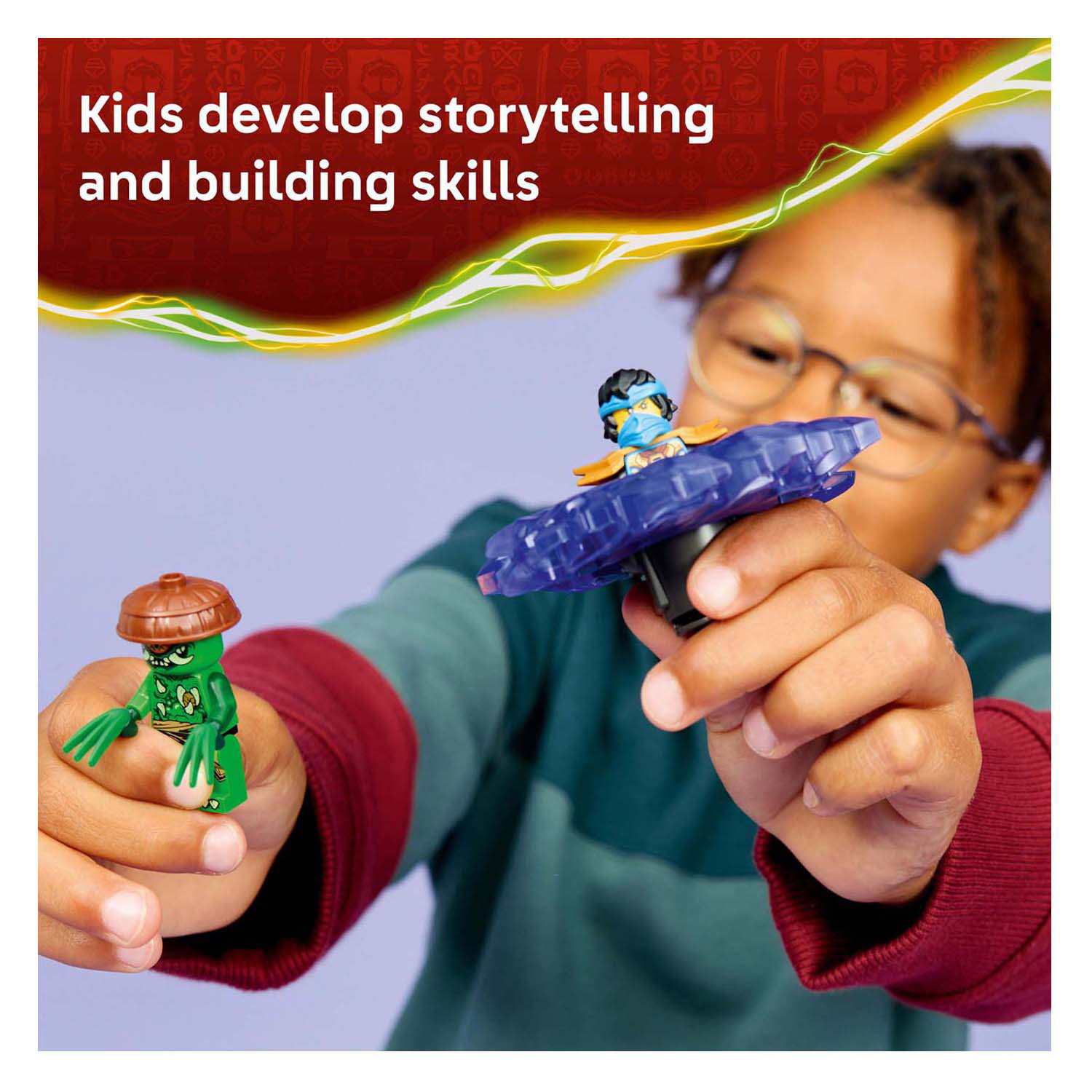 LEGO Ninjago 71849 Nya vs. elementaire monsterspinner