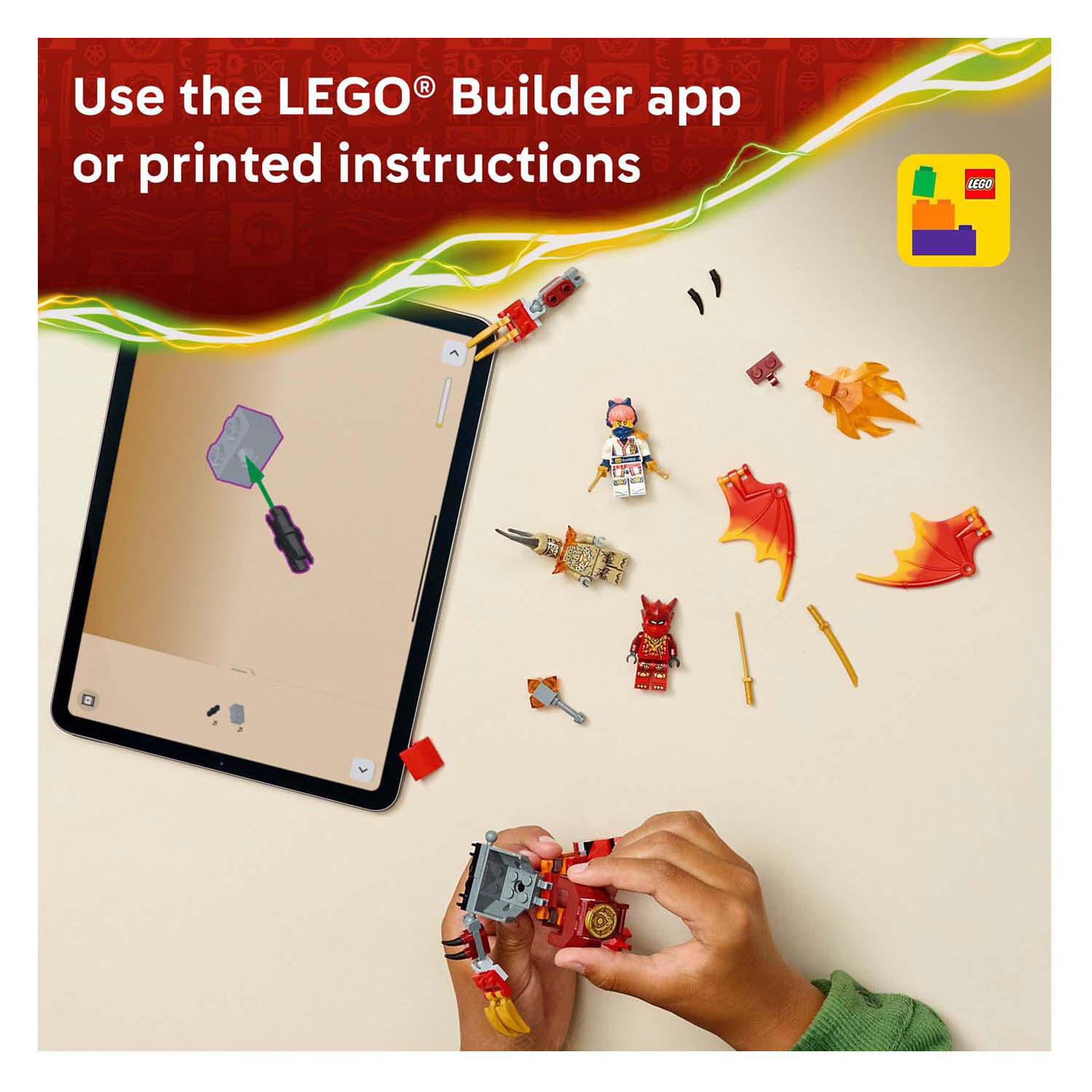 LEGO Ninjago 71851 Kai's drakenmecha strijdpakket