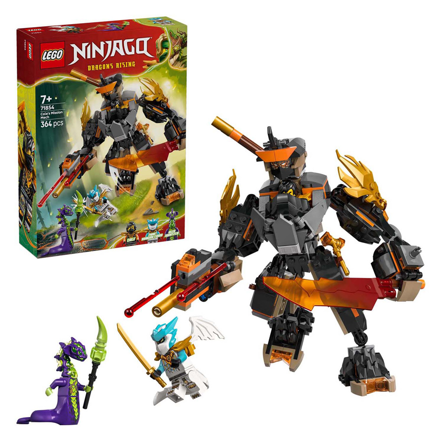 LEGO Ninjago 71854 Cole's missiemecha en draak Zane