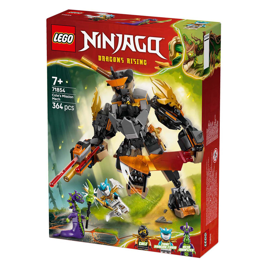 LEGO Ninjago 71854 Cole's missiemecha en draak Zane