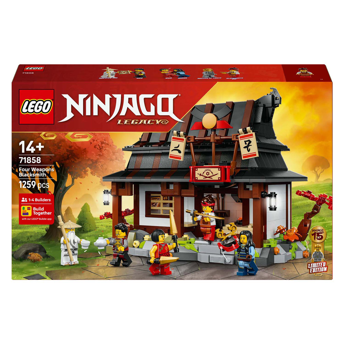 LEGO Ninjago 71858 15e anniversaire : La forge des quatre armes