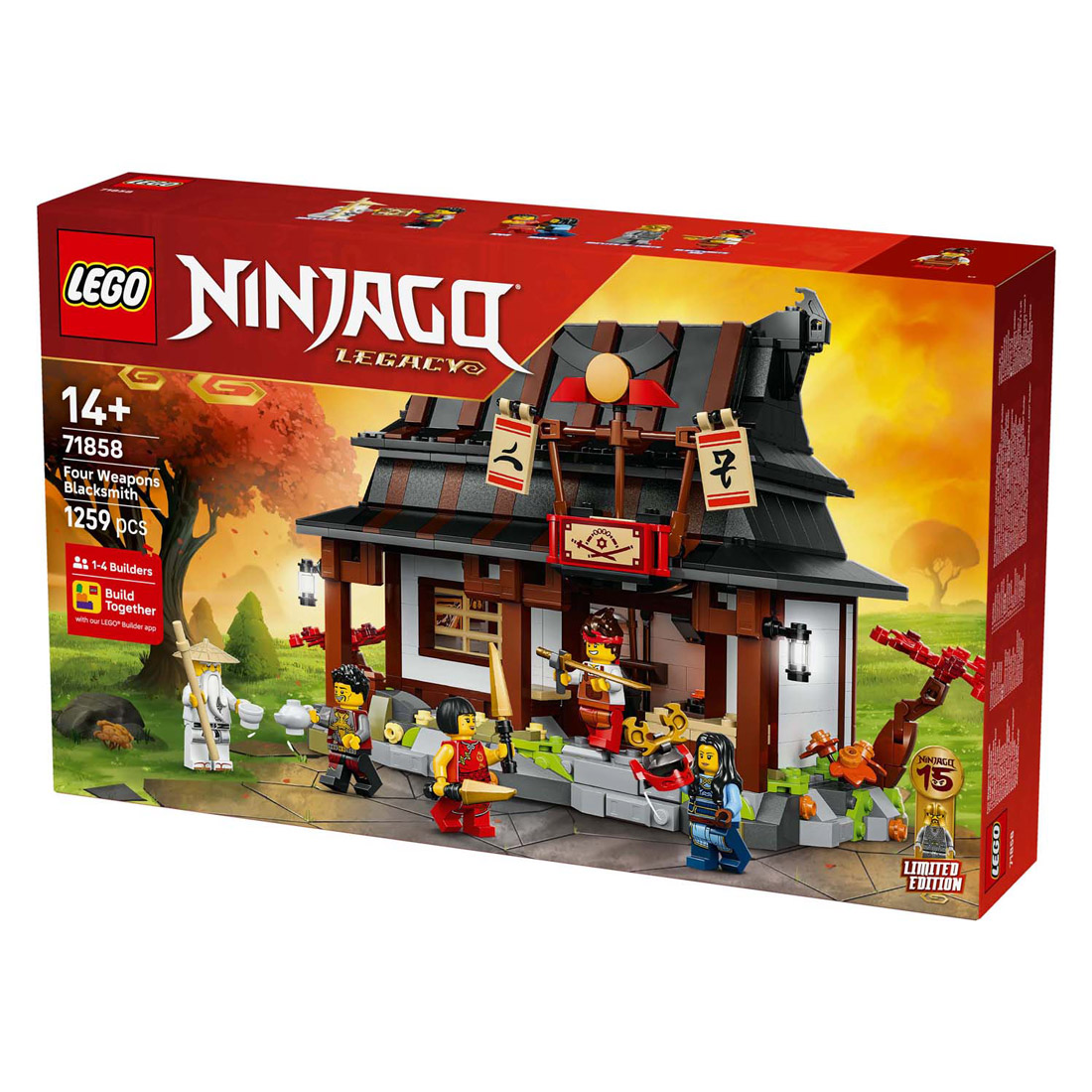 LEGO Ninjago 71858 15e anniversaire : La forge des quatre armes