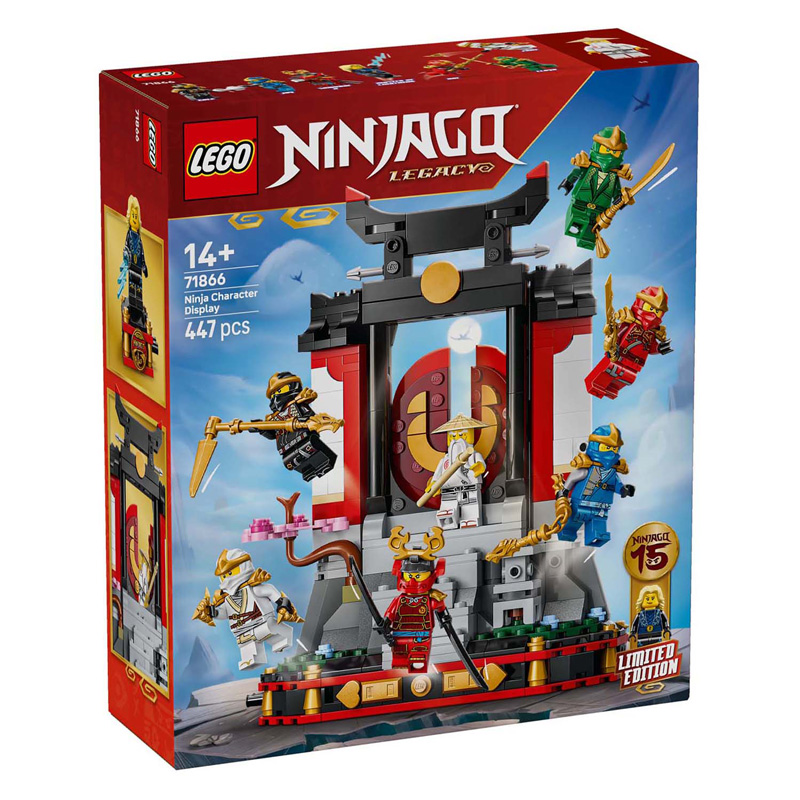 LEGO Ninjago 71866 15-jarig jubileum: Display met ninjapersonages