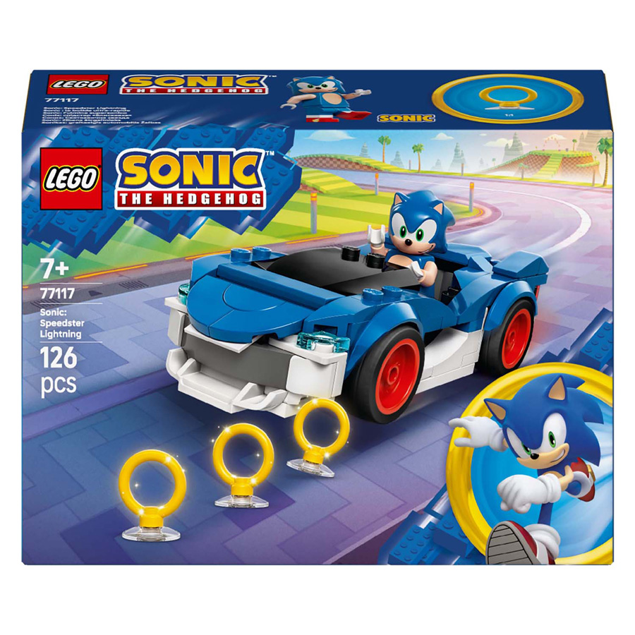LEGO Sonic the Hedgehog 77117 Sonics auto: Speed Star Lightning