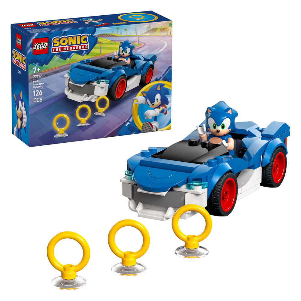 LEGO Sonic the Hedgehog 77117 Sonics auto: Speed Star Lightning