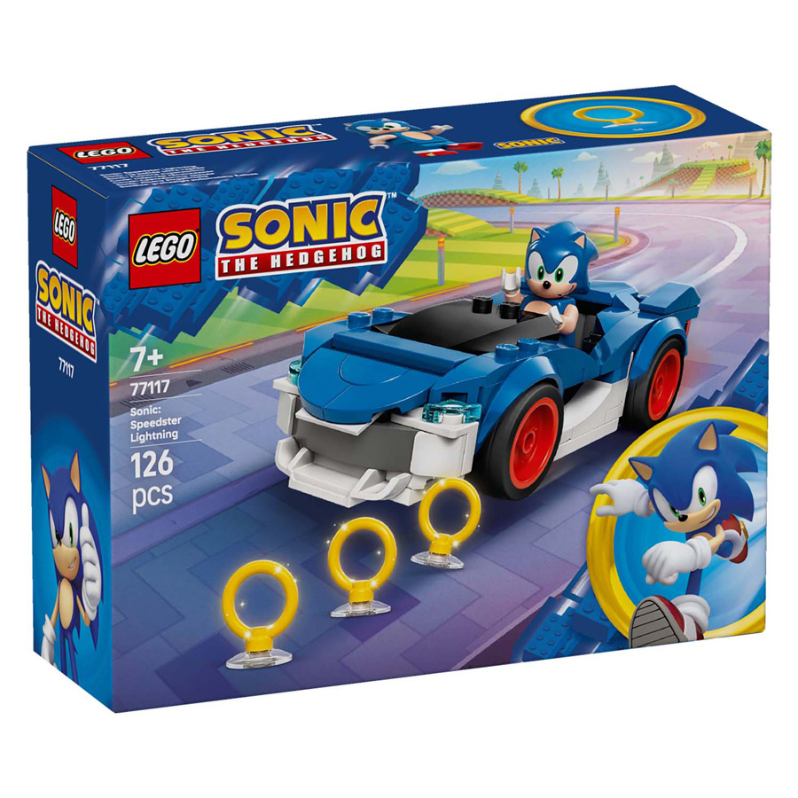 LEGO Sonic the Hedgehog 77117 Sonics auto: Speed Star Lightning
