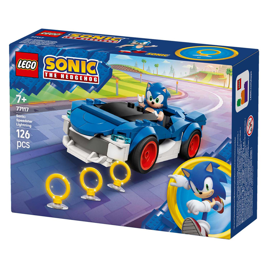 LEGO Sonic the Hedgehog 77117 Sonics auto: Speed Star Lightning