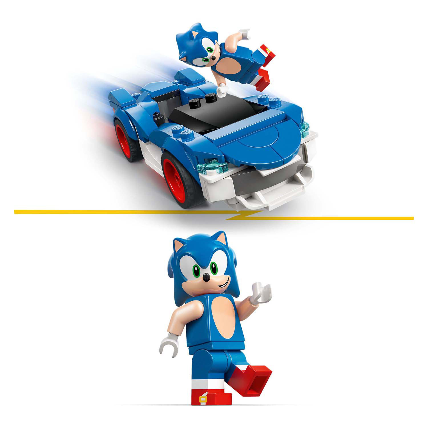 LEGO Sonic the Hedgehog 77117 Sonics auto: Speed Star Lightning