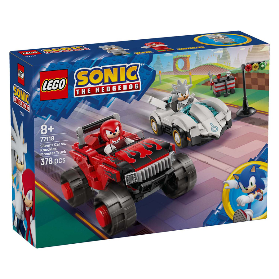 LEGO Sonic the Hedgehog 77118 Silvers auto vs. Knuckles' monstertruck