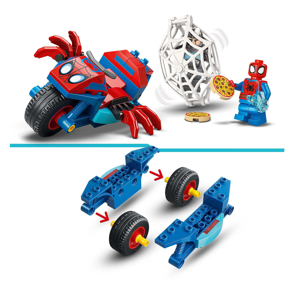 LEGO Marvel 11206 Spidey op zijn motor vs. Rhino