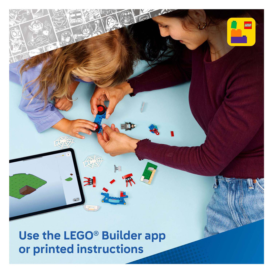 LEGO Marvel 11206 Spidey op zijn motor vs. Rhino