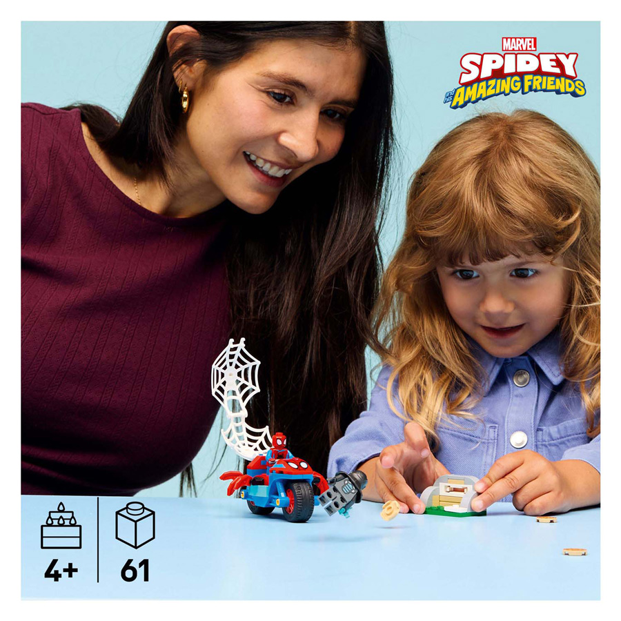 LEGO Marvel 11206 Spidey op zijn motor vs. Rhino