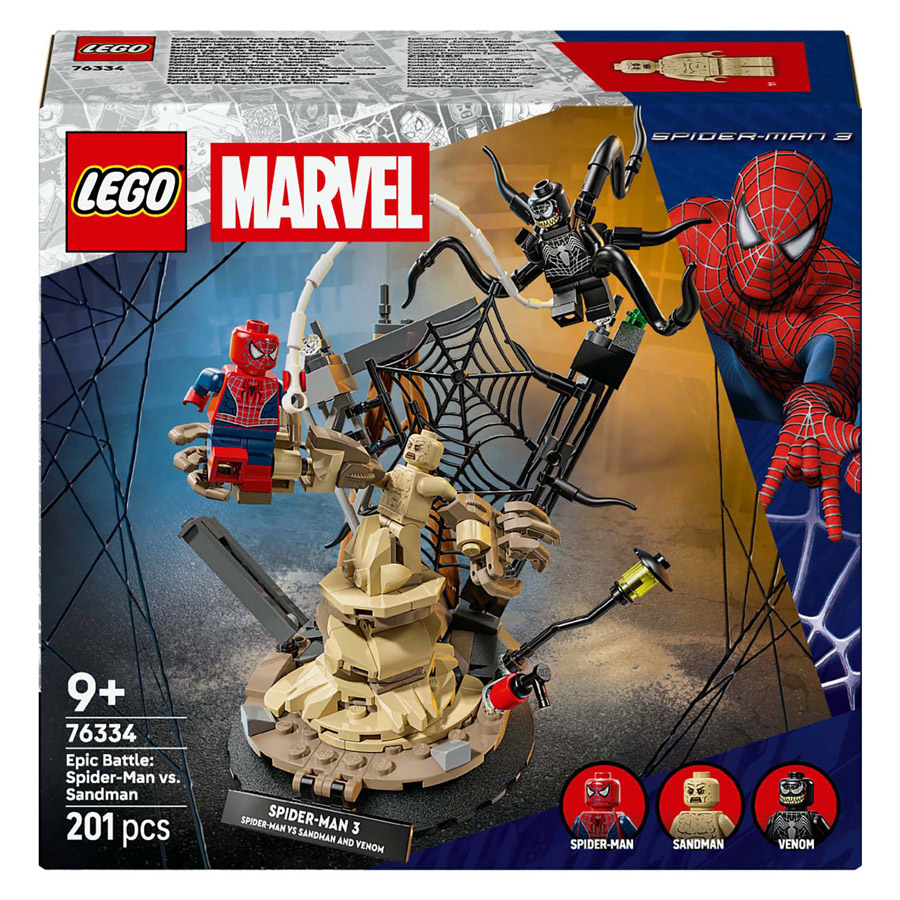 LEGO Super Heroes 76334 Marvel Combat Ultime : Spider-Man contre l'Homme-Sable