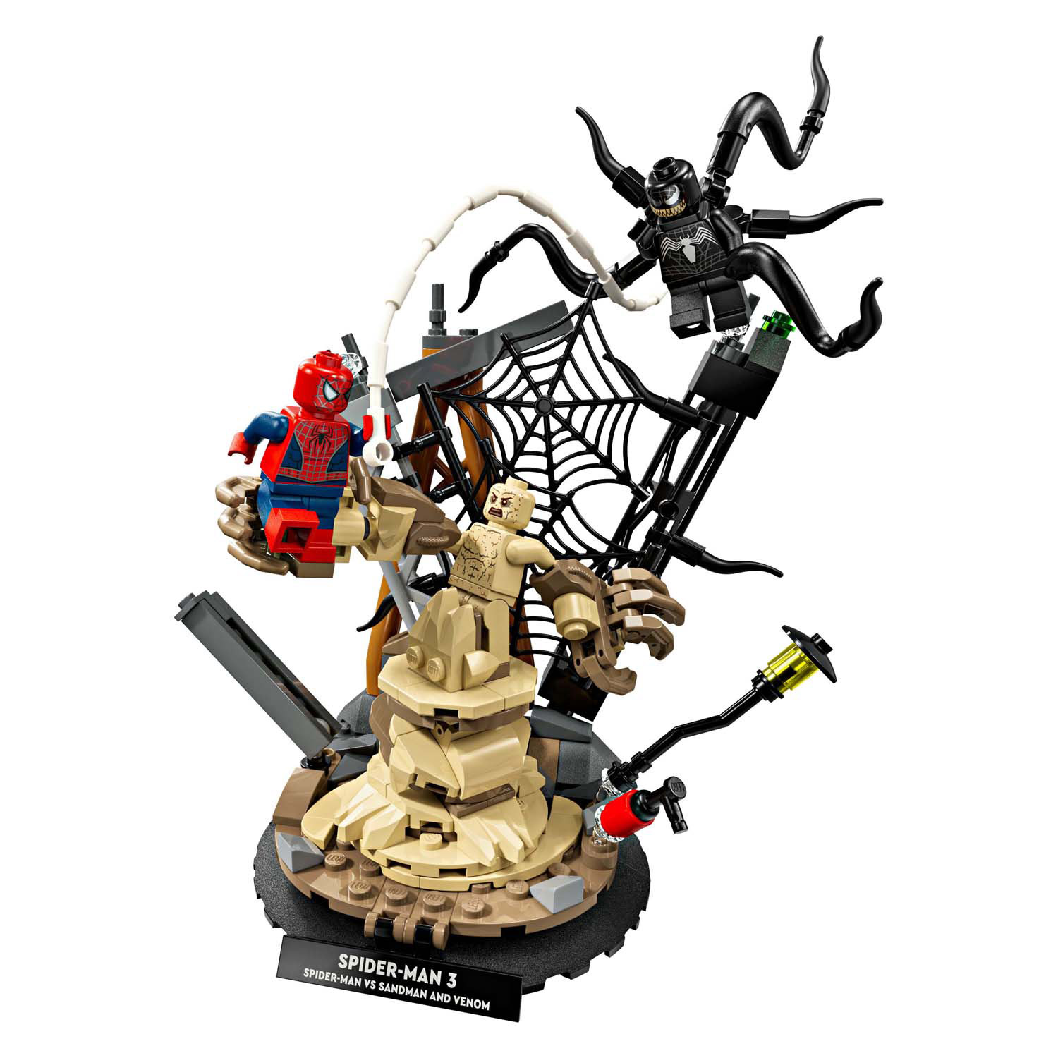 LEGO Super Heroes 76334 Marvel Combat Ultime : Spider-Man contre l'Homme-Sable