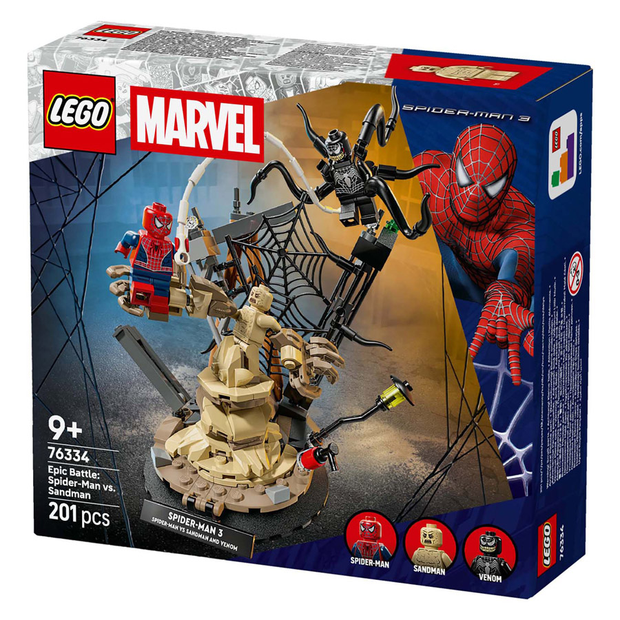 LEGO Super Heroes 76334 Marvel Combat Ultime : Spider-Man contre l'Homme-Sable