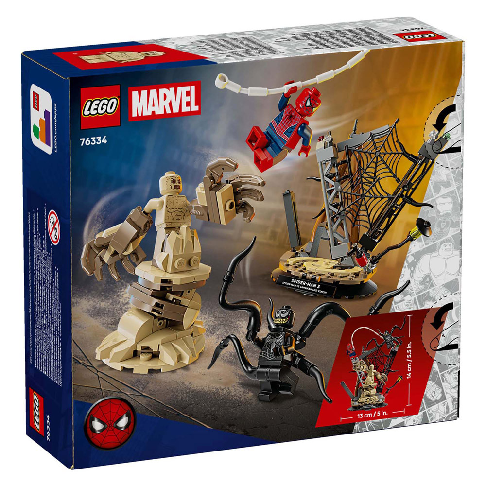 LEGO Super Heroes 76334 Marvel Combat Ultime : Spider-Man contre l'Homme-Sable