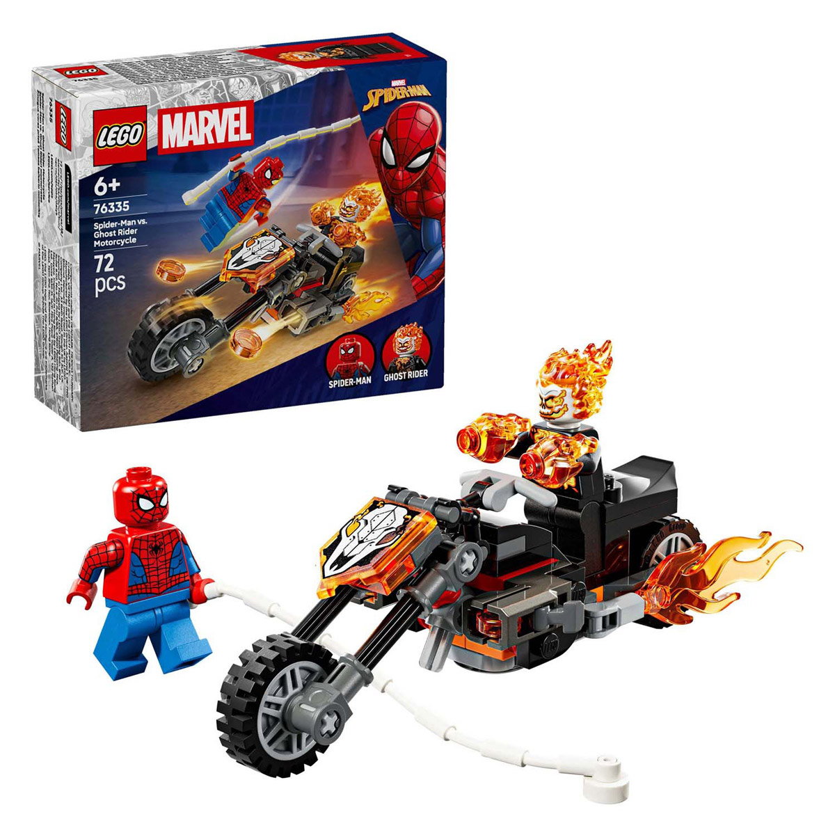 LEGO Super Heroes 76335 Marvel Spider-Man contre la moto Ghost Rider