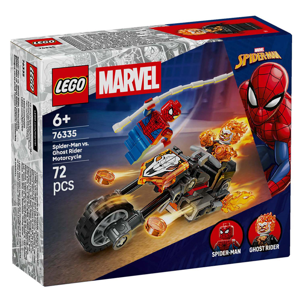 LEGO Super Heroes 76335 Marvel Spider-Man contre la moto Ghost Rider
