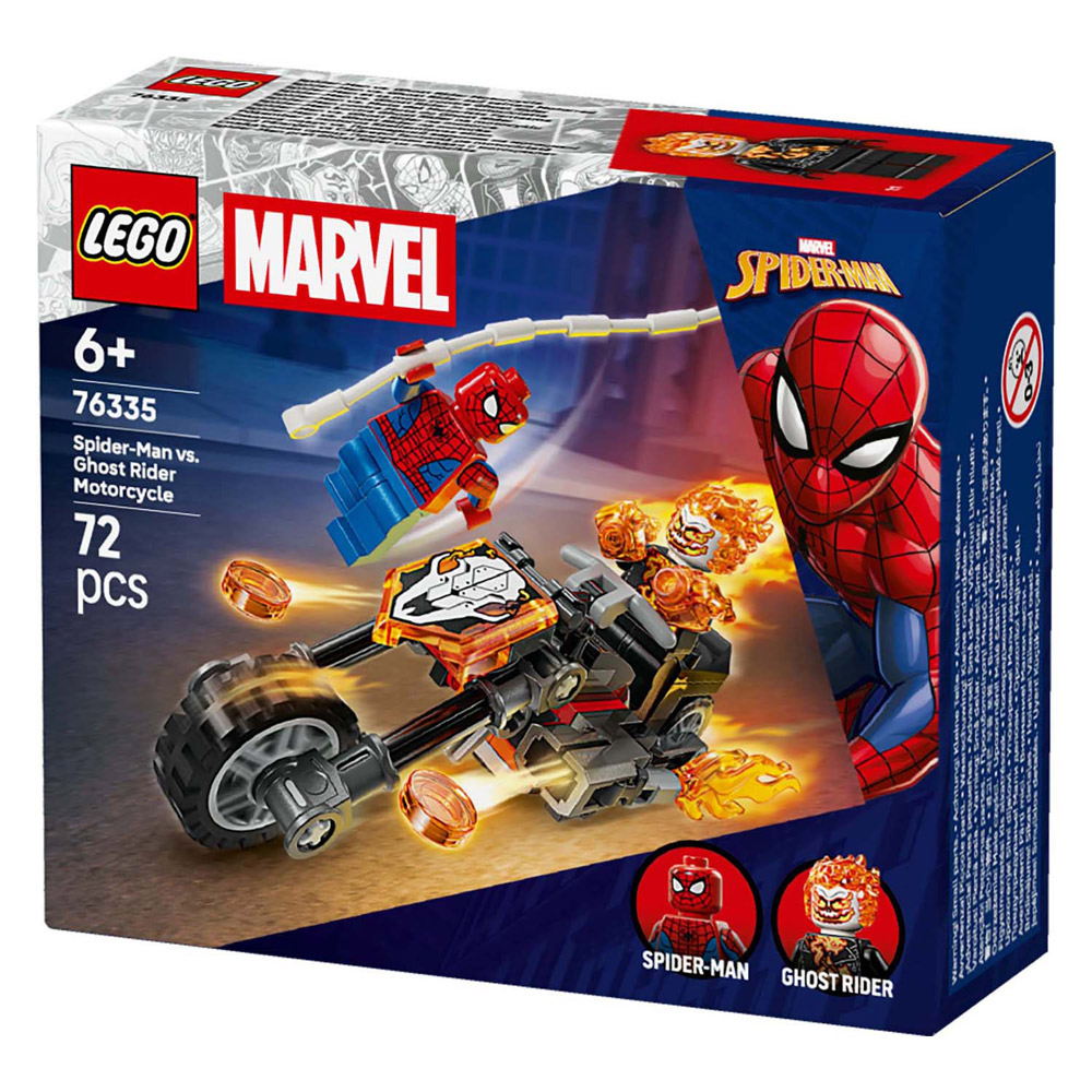 LEGO Super Heroes 76335 Marvel Spider-Man contre la moto Ghost Rider