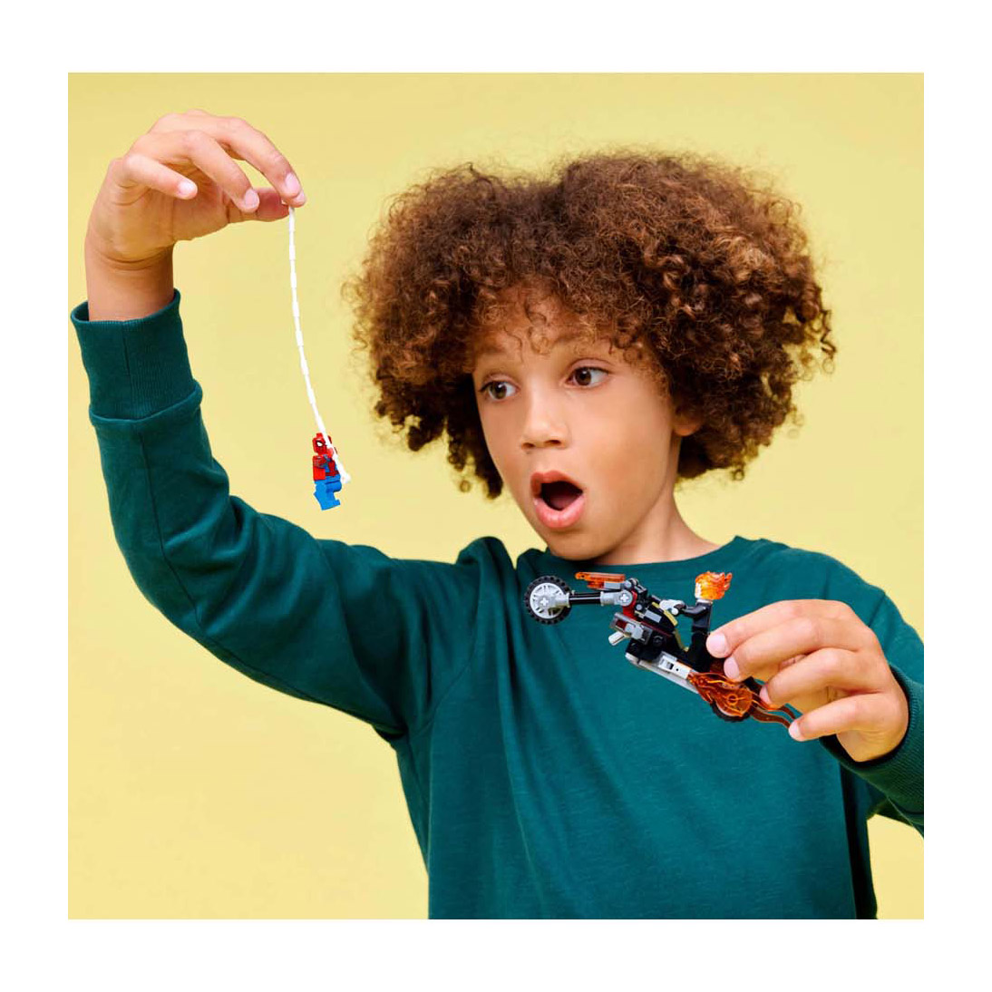 LEGO Super Heroes 76335 Marvel Spider-Man contre la moto Ghost Rider