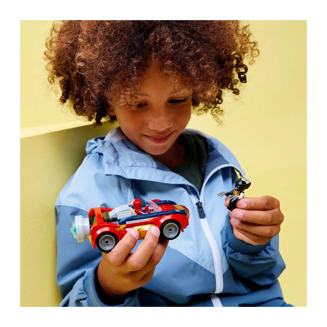 LEGO Super Heroes 76336 Marvel Spider-Man Voiture contre Wolverine Venomisé