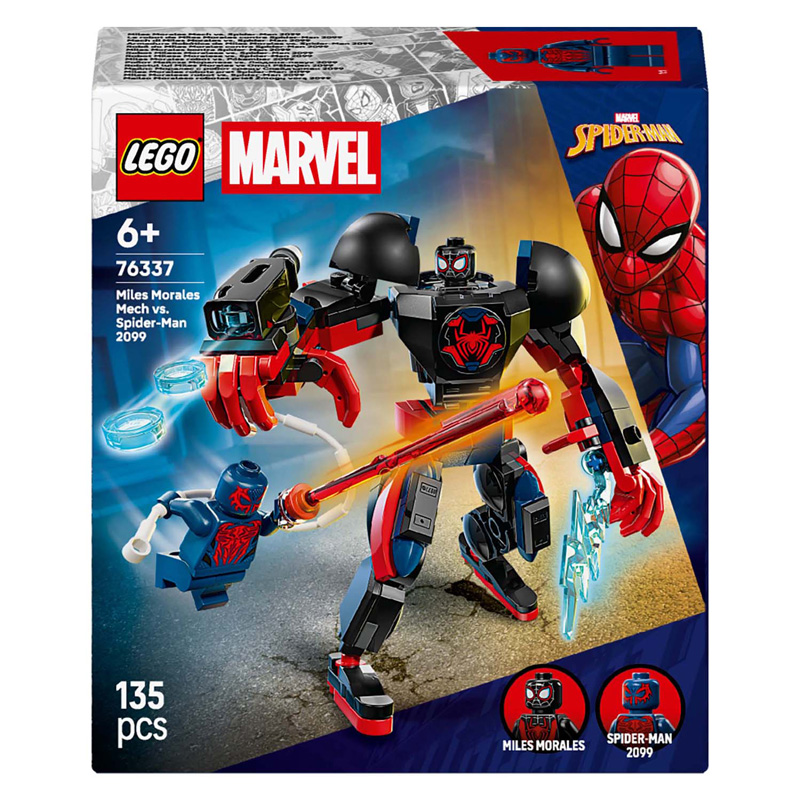 LEGO Marvel 76337 Miles Morales mecha contre Spider-Man