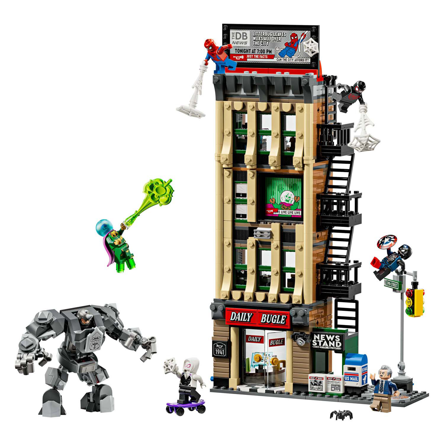 LEGO Super Heroes 76342 Marvel Spider-Man contre Mysterio : le Daily Bugle