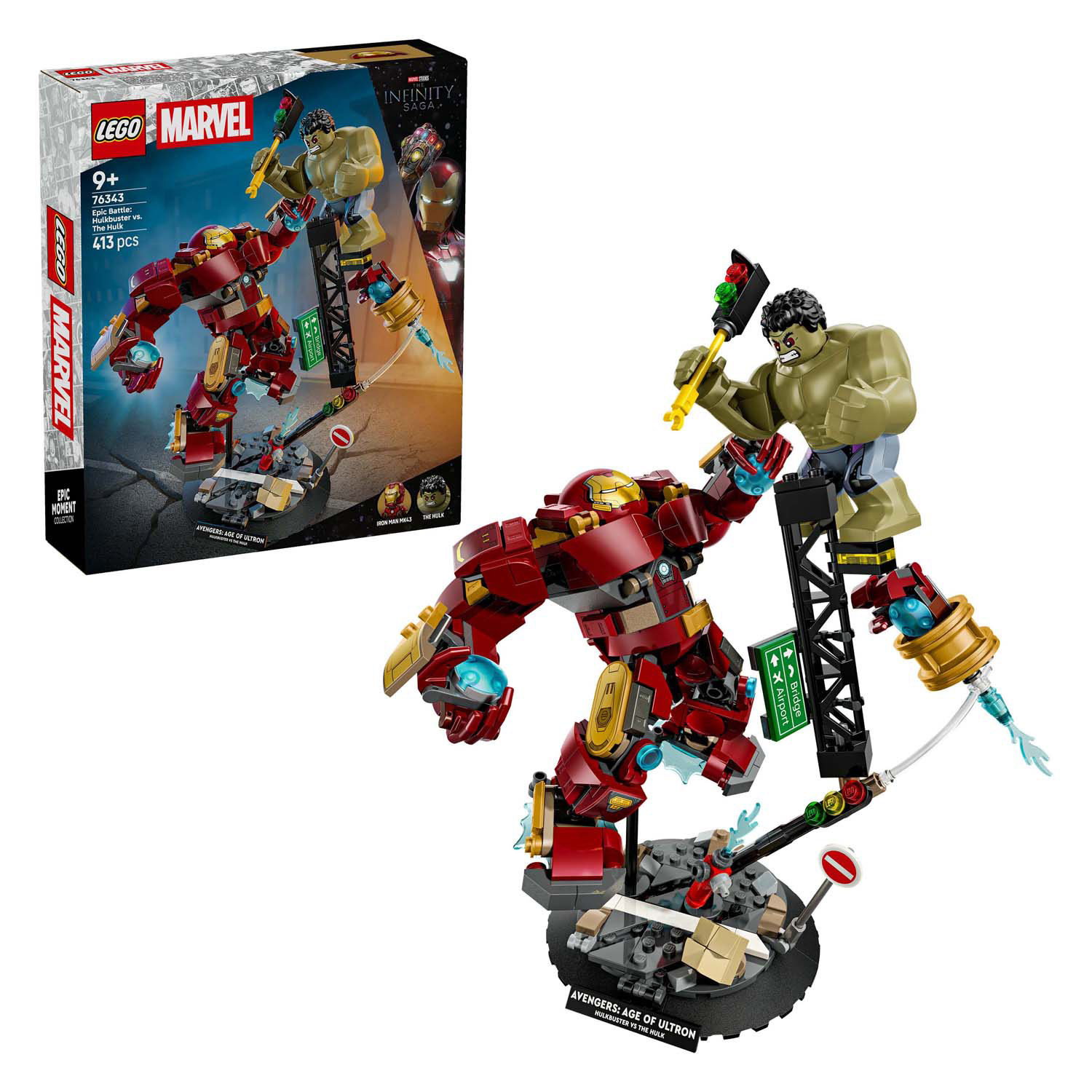 LEGO Super Heroes 76343 Marvel Combat Ultime : Hulkbuster contre Hulk