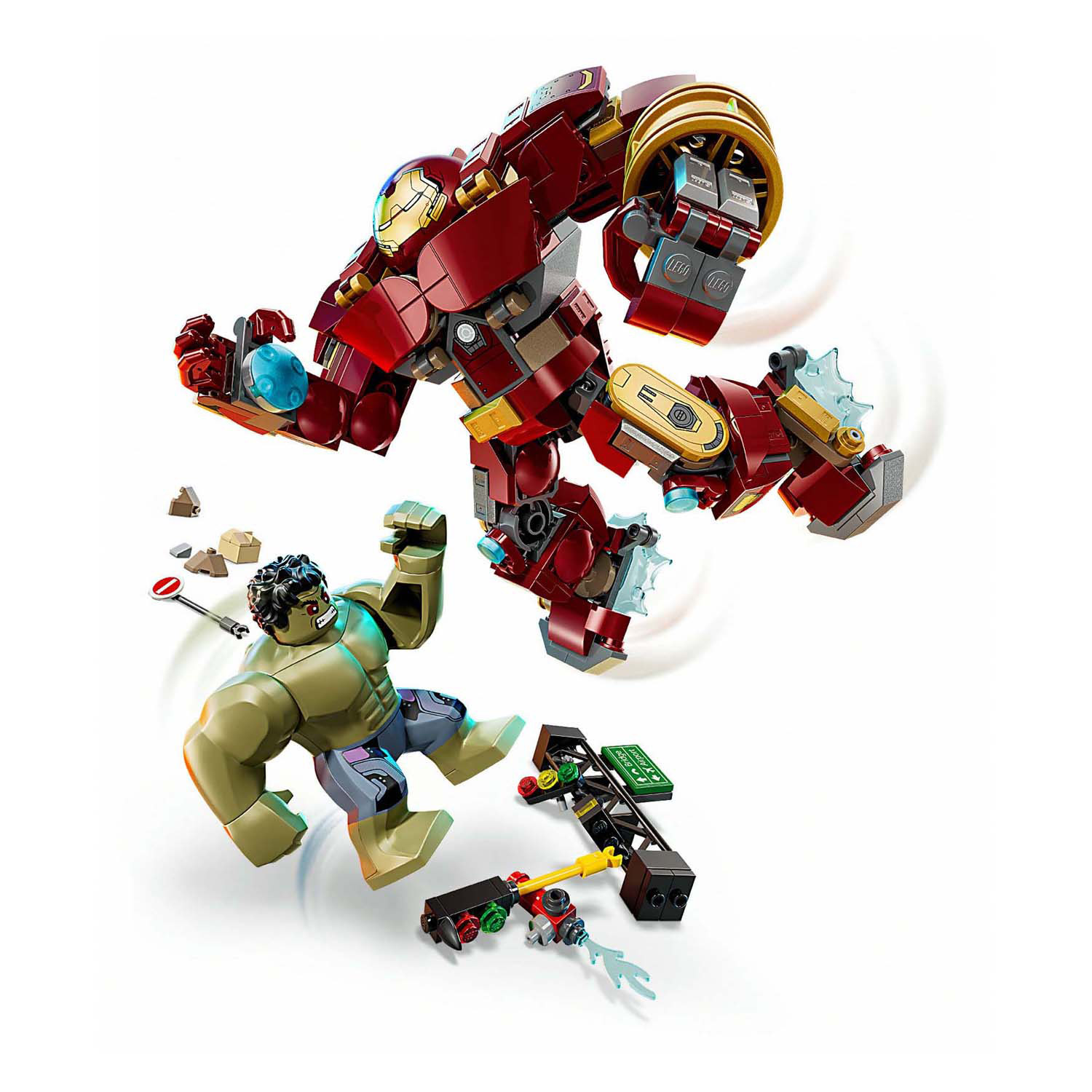 LEGO Super Heroes 76343 Marvel Combat Ultime : Hulkbuster contre Hulk