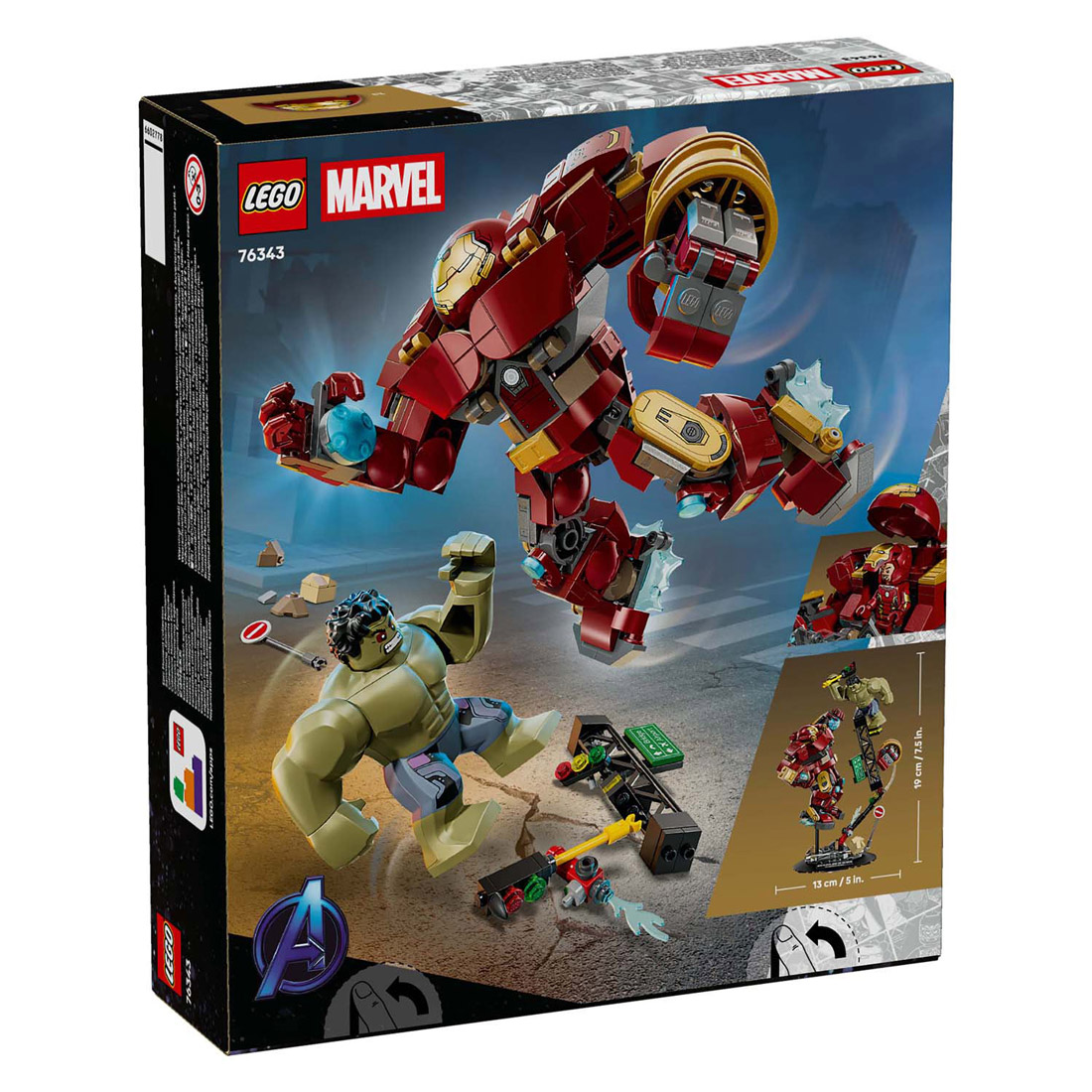 LEGO Super Heroes 76343 Marvel Combat Ultime : Hulkbuster contre Hulk