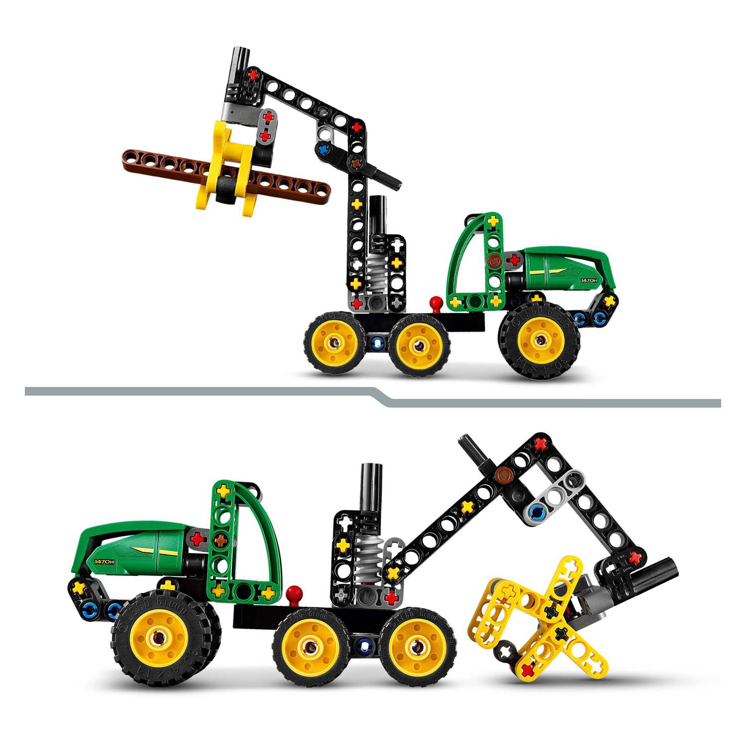LEGO Technic 42218 John Deere 1470H houtoogstmachine