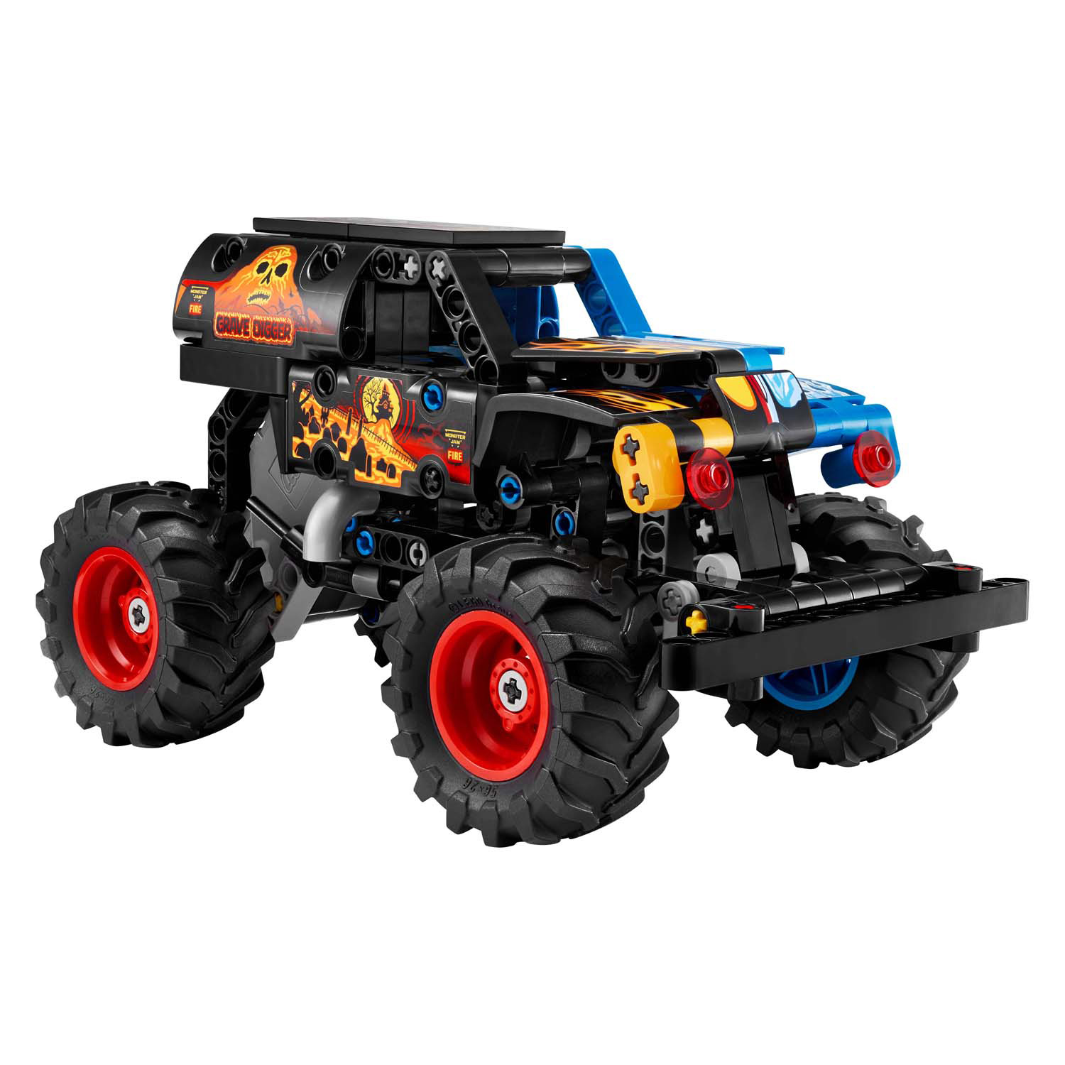 LEGO Technic 42219 Monster Jam Grave Digger vuur en ijs