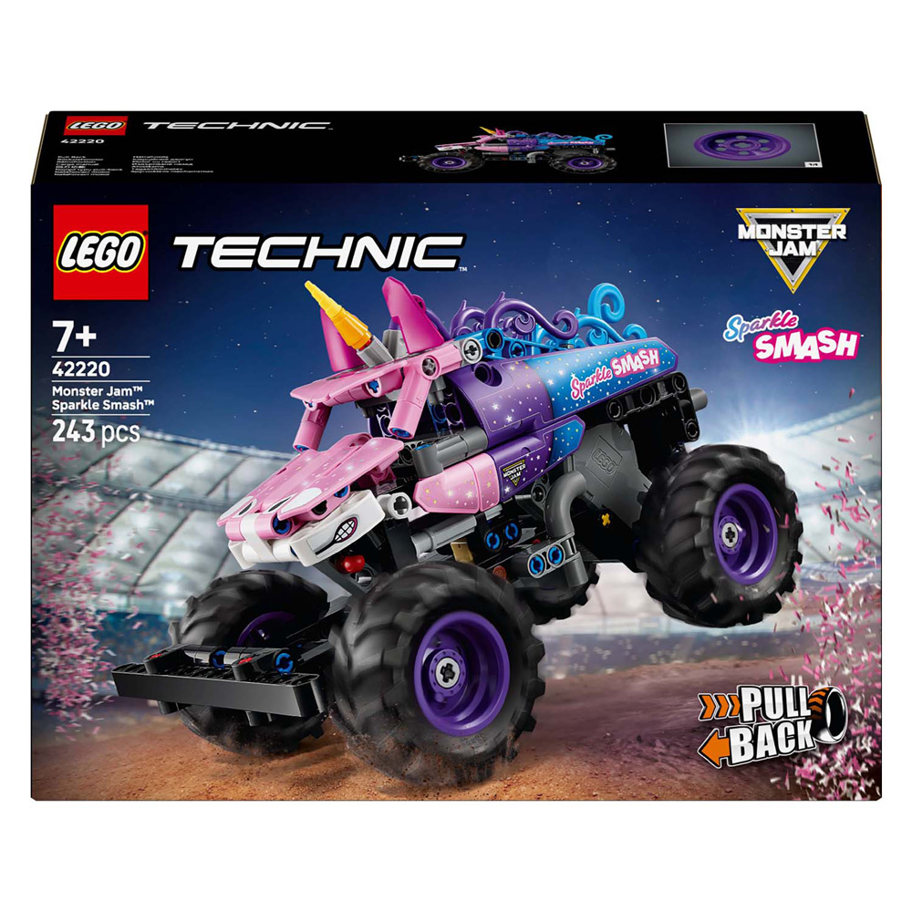 LEGO Technic 42220 Monster Jam Sparkle Smash pull-back