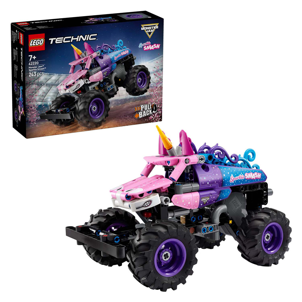 LEGO Technic 42220 Monster Jam Sparkle Smash pull-back