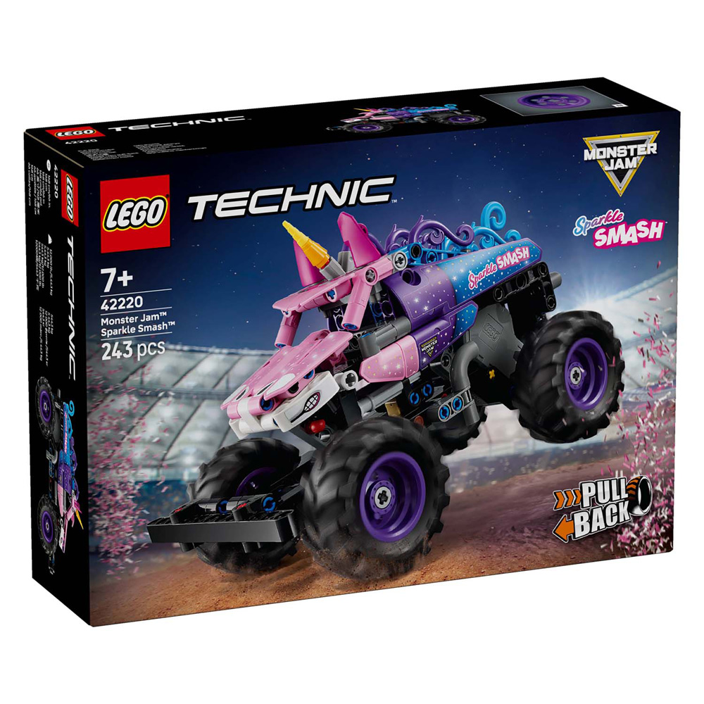 LEGO Technic 42220 Monster Jam Sparkle Smash pull-back
