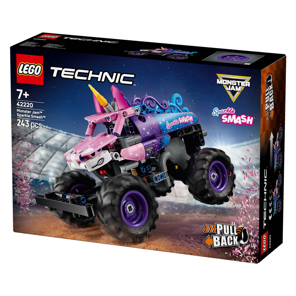 LEGO Technic 42220 Monster Jam Sparkle Smash pull-back