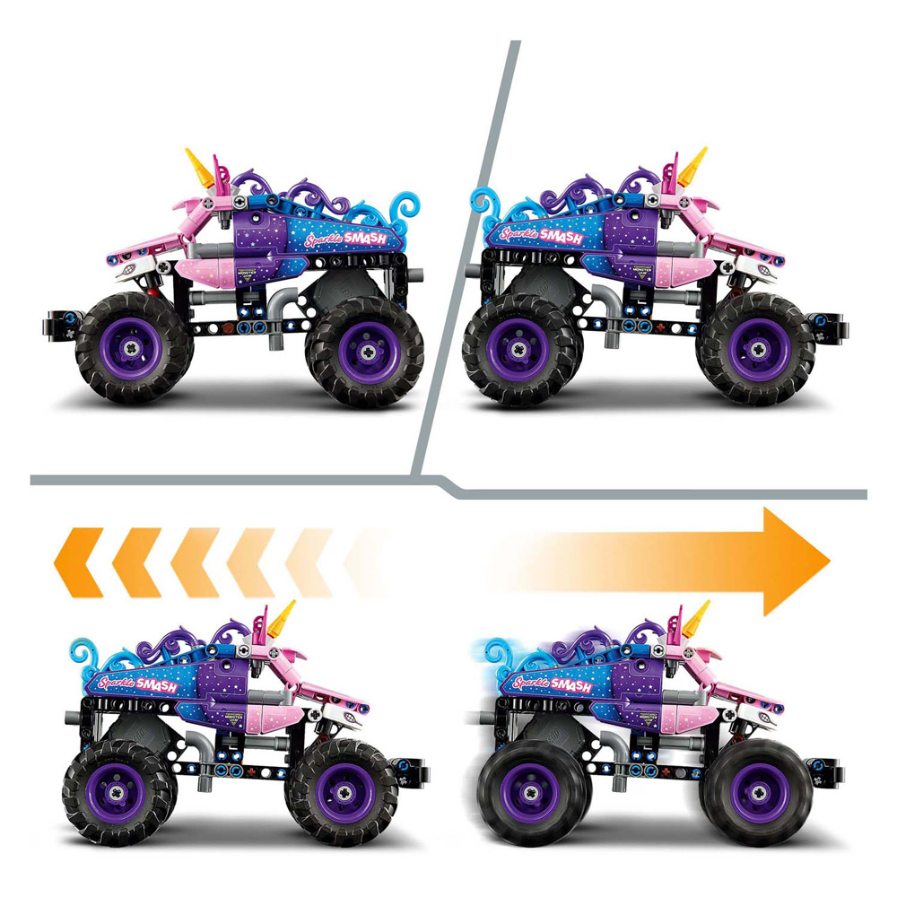 LEGO Technic 42220 Monster Jam Sparkle Smash pull-back
