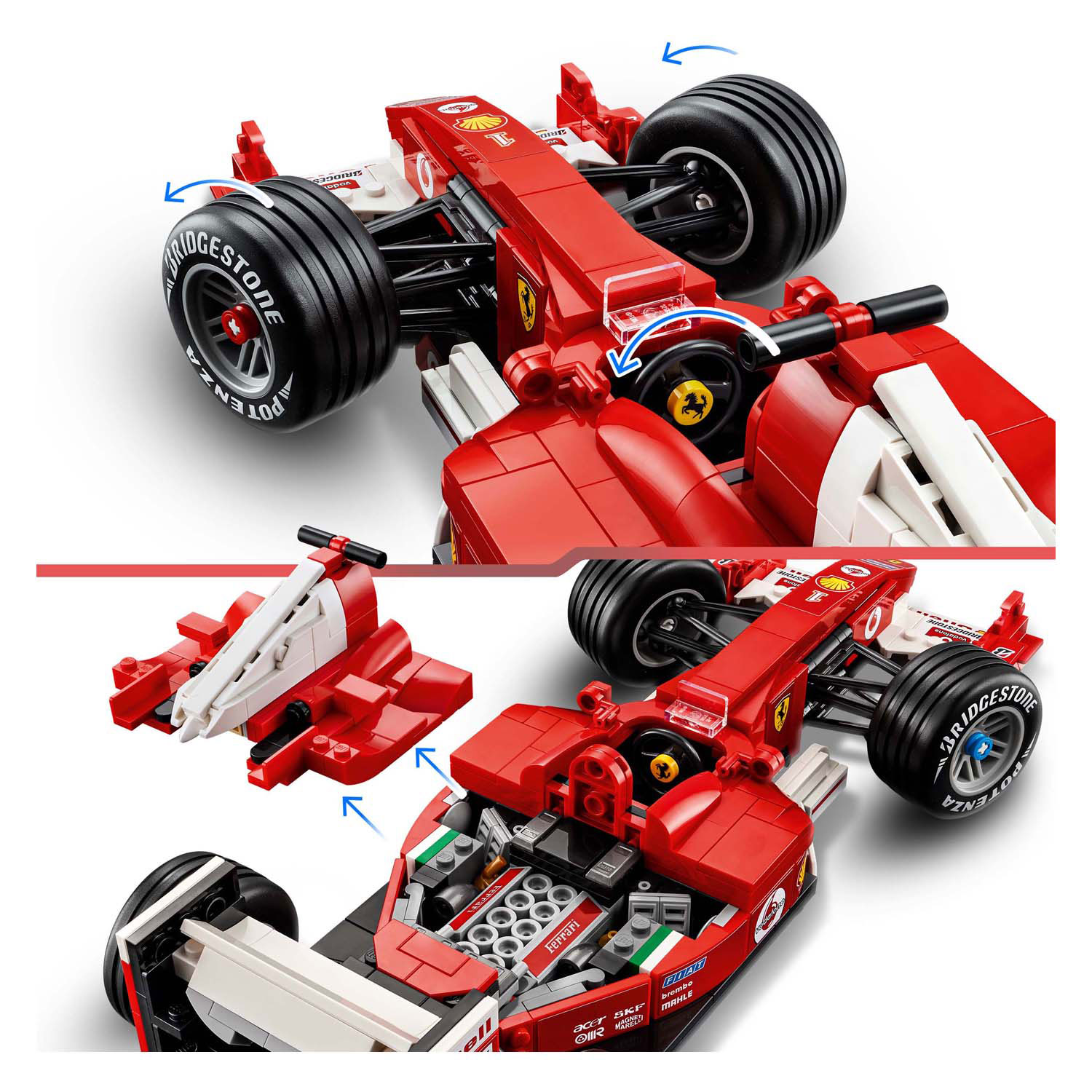 LEGO ICONS 11375 Ferrari F2004 en Michael Schumacher