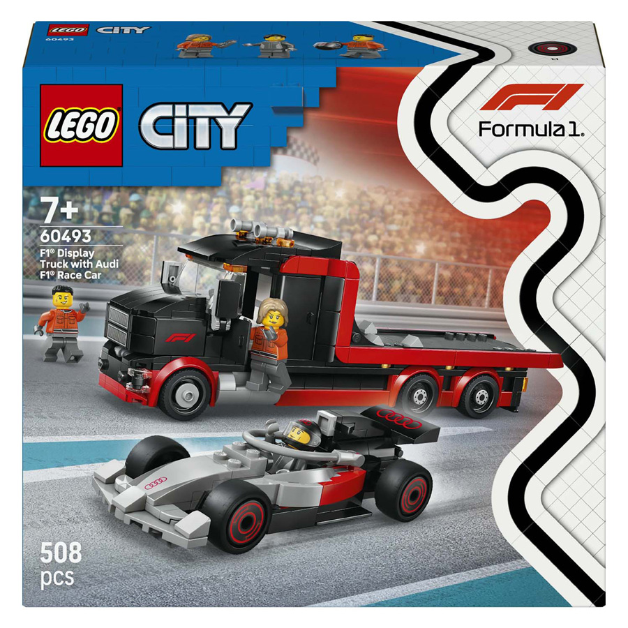 LEGO City 60493 Camion d'exposition F1 avec Audi F1 Racewage