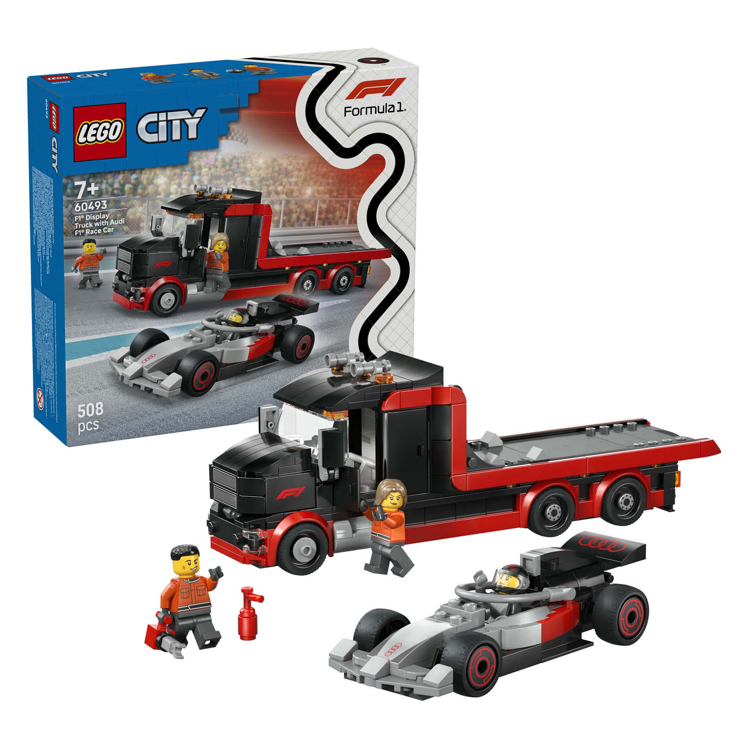 LEGO City 60493 Camion d'exposition F1 avec Audi F1 Racewage