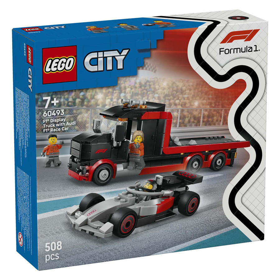 LEGO City 60493 Camion d'exposition F1 avec Audi F1 Racewage