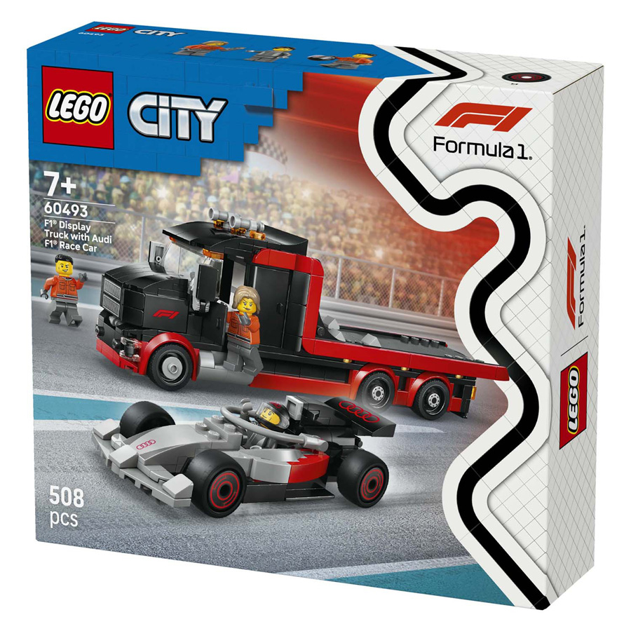 LEGO City 60493 Camion d'exposition F1 avec Audi F1 Racewage