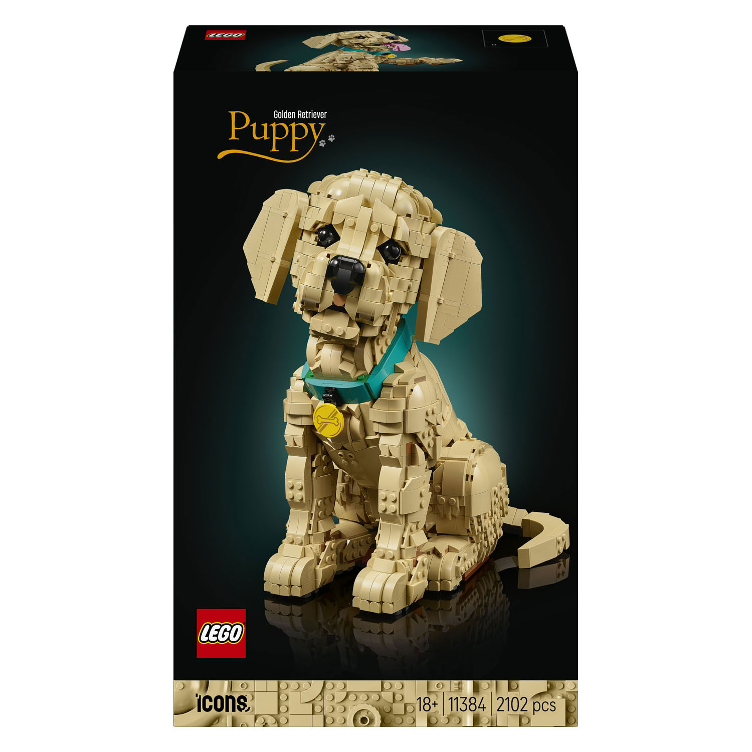LEGO ICONS 11384 Chiot Golden Retriever